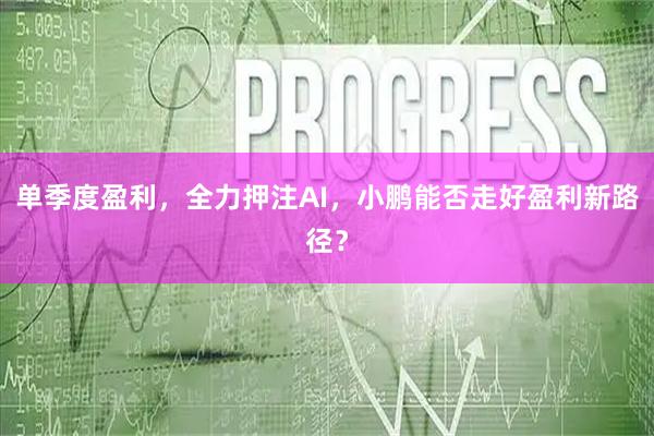 单季度盈利，全力押注AI，小鹏能否走好盈利新路径？